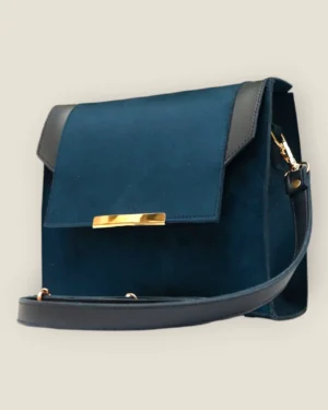 Modern Blue Leather Bag